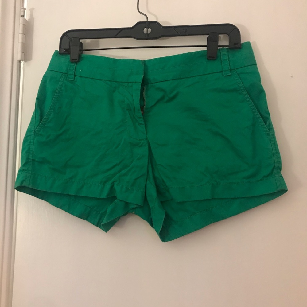 Green J.Crew shorts